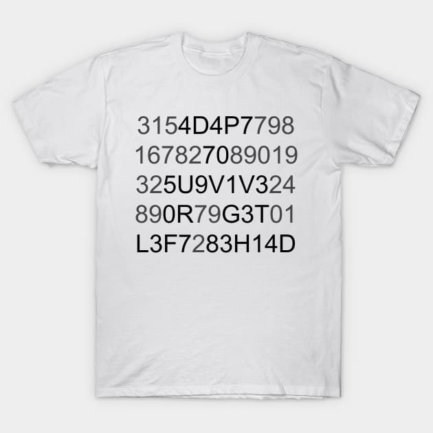 Adapt To Survive Encoded Decode Adapt Or Die T-Shirt by ChrisWilson